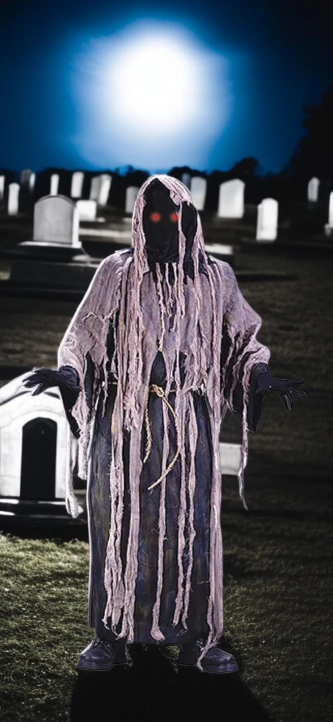 New Halloween Gauze zombie flashng eyes