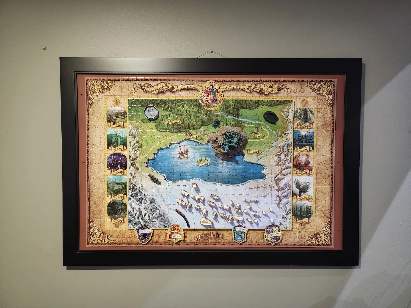 Wall Art (Harry Potter 3D Puzzle Map Framed)