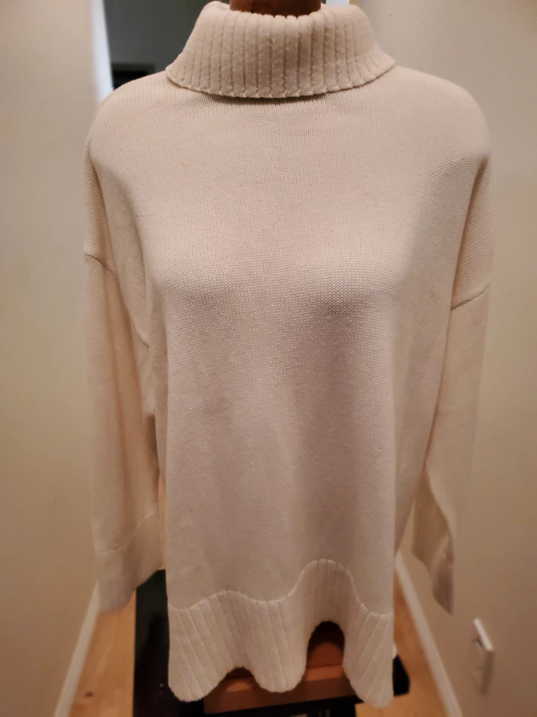 Cream Turtleneck Sweater - photo 3