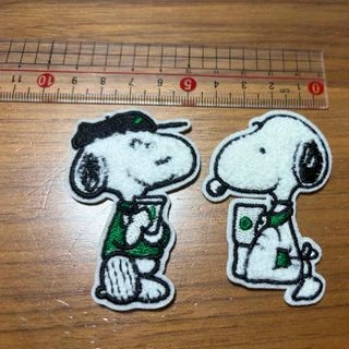 Snoopy fluffy adhesive Patches 6 pc set new Woodstock - photo 3