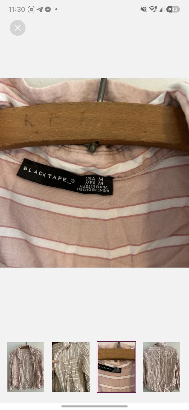 Black Tape Striped Shirt - photo 3