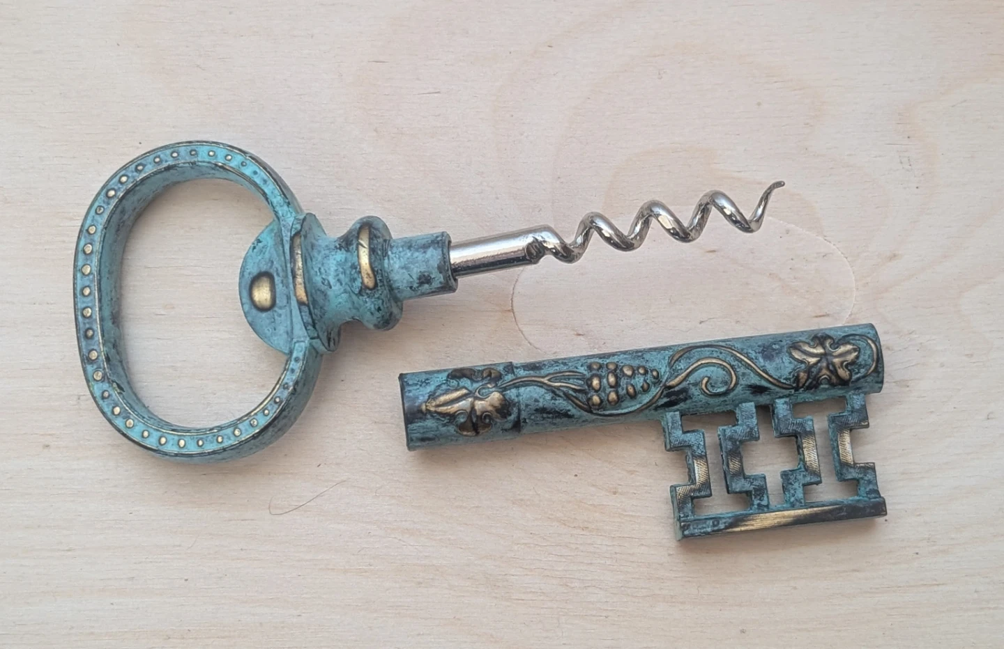 Vintage Style Key Corkscrew and Bottle Opener