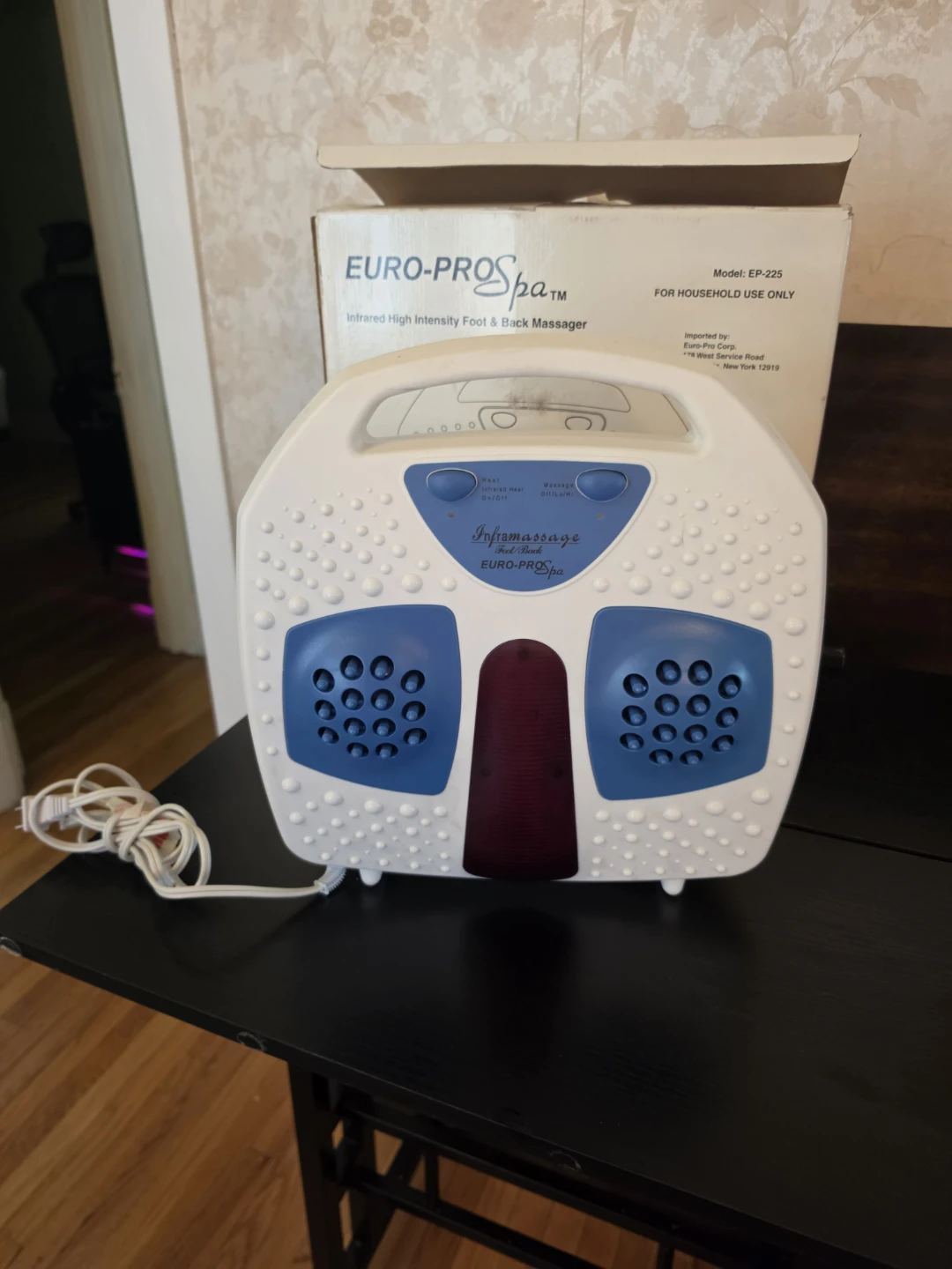 Spa EP-225 Foot & Back Massager with Infrared Heat. Tested. - photo 5