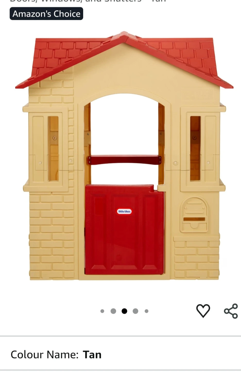Little tikes Cape Cottage Playhouse with Working Doors - photo 3