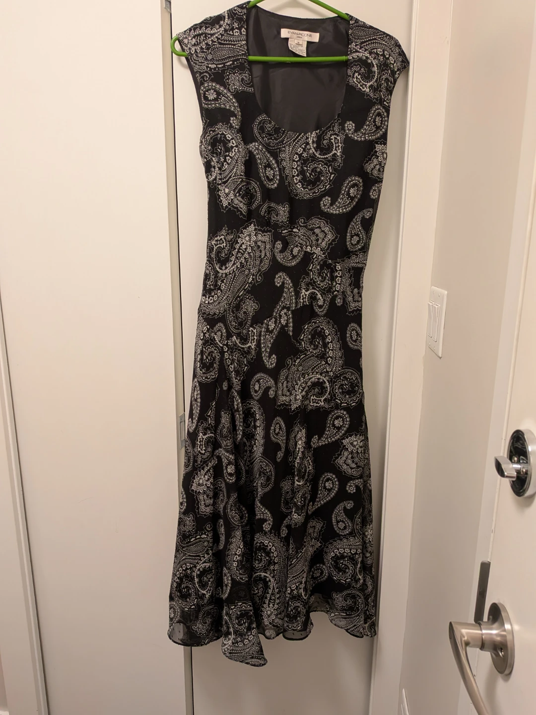 Evan-Picone Paisley Print Dress