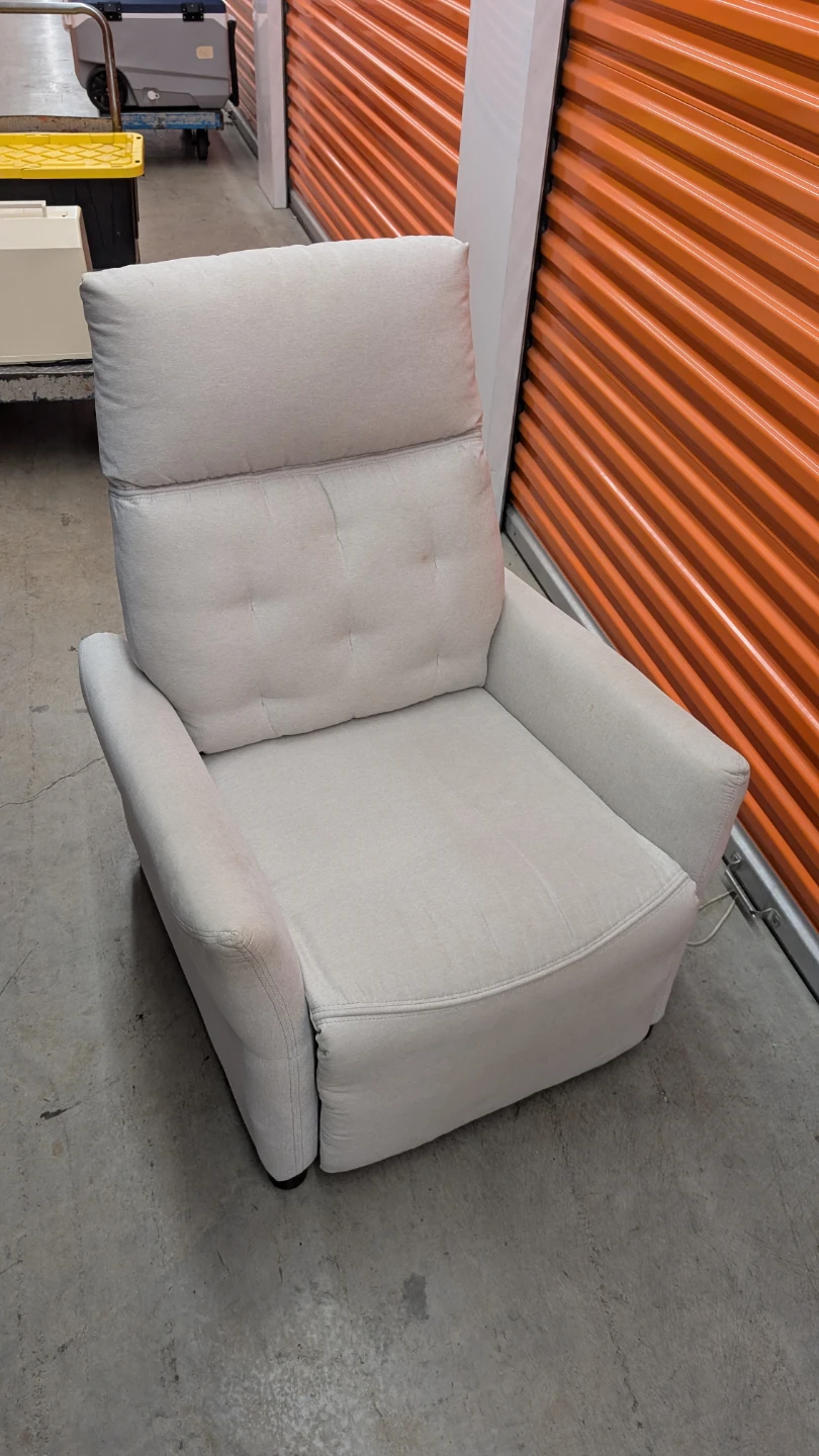 Ronaldo Reclining Armchair in Light Grey - photo 3