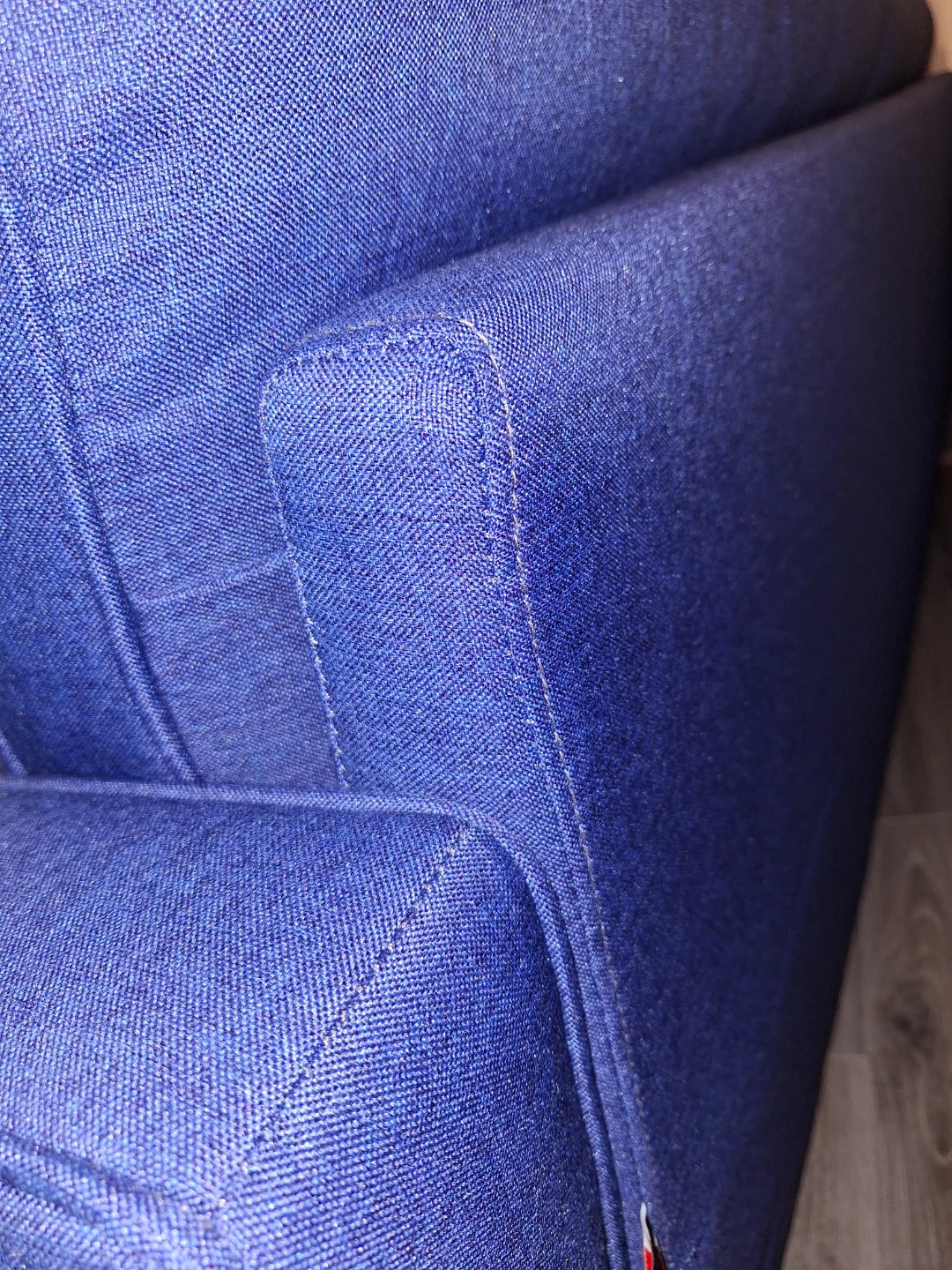 Blue Mid-Century Style Sofa + Delivery - photo 4