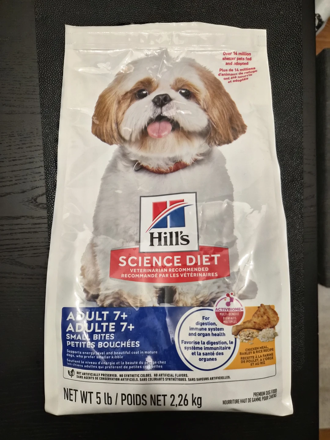 Hill's Science Diet Adult 7+ dog food 5lbs bag
