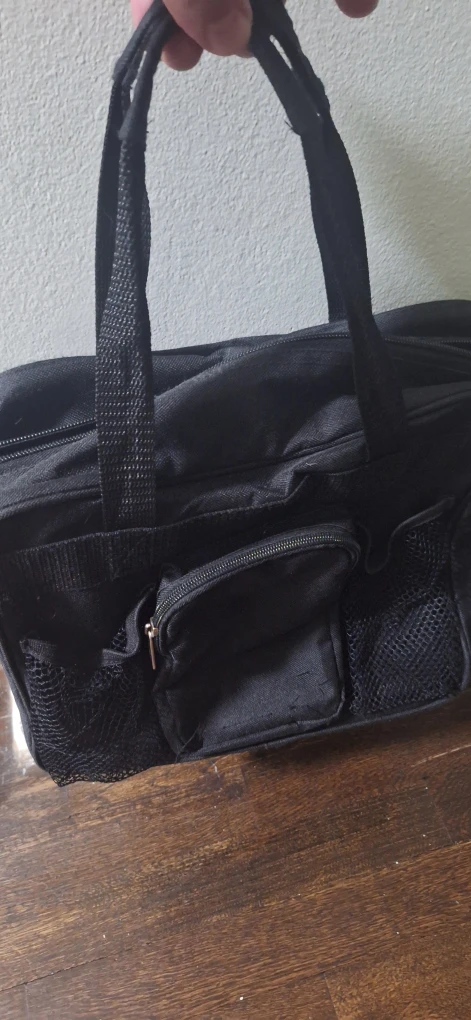 Black Messenger Bag and Duffle Bag Set