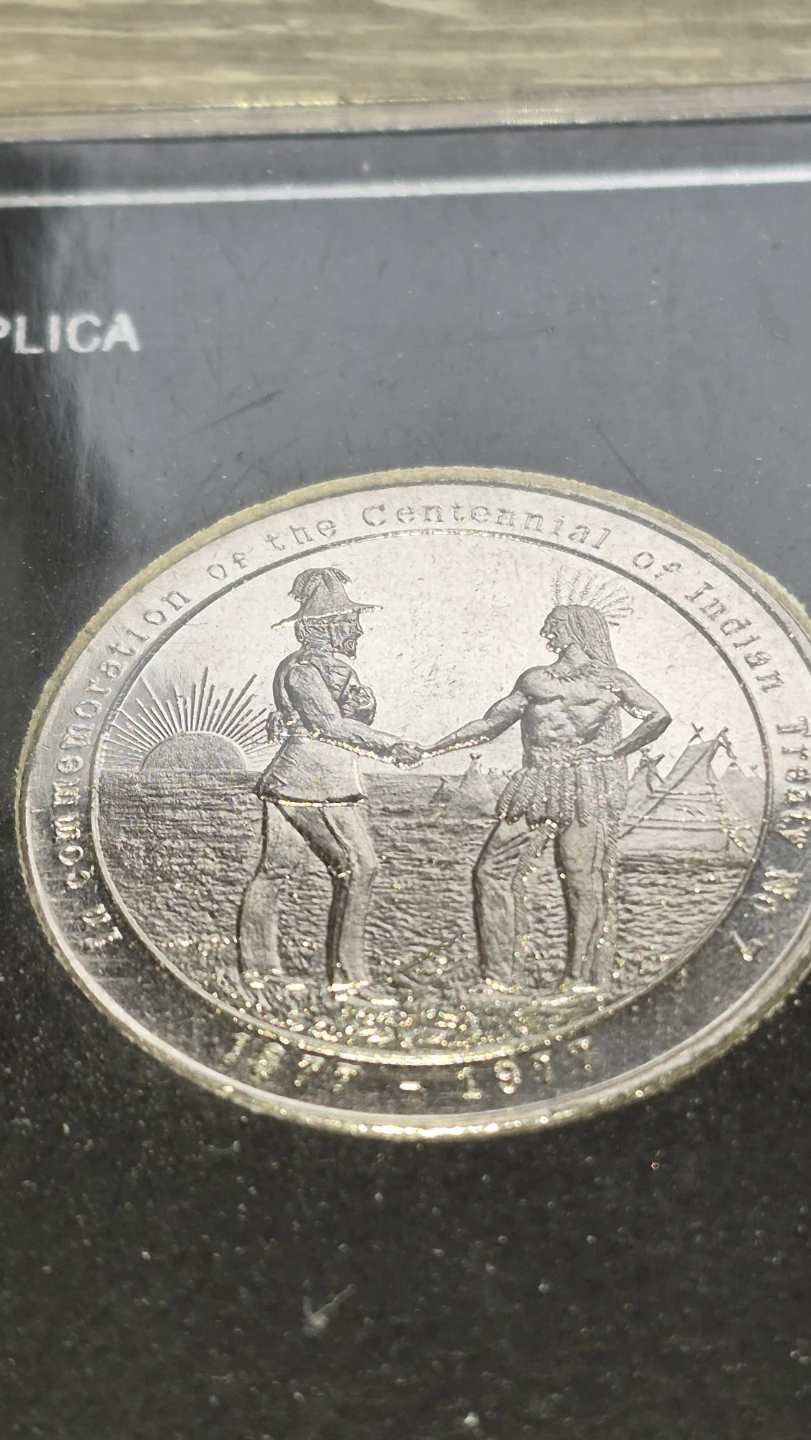 1877-1977 Treaty #7 Commemorative Replica Medallion