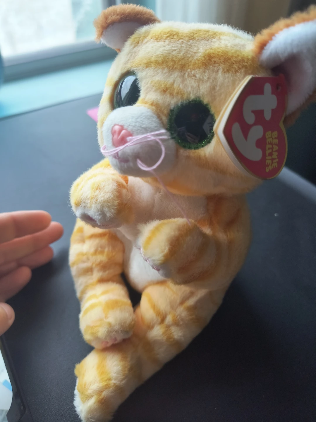 Ty Beanie Bellies Orange Tabby Cat Plush