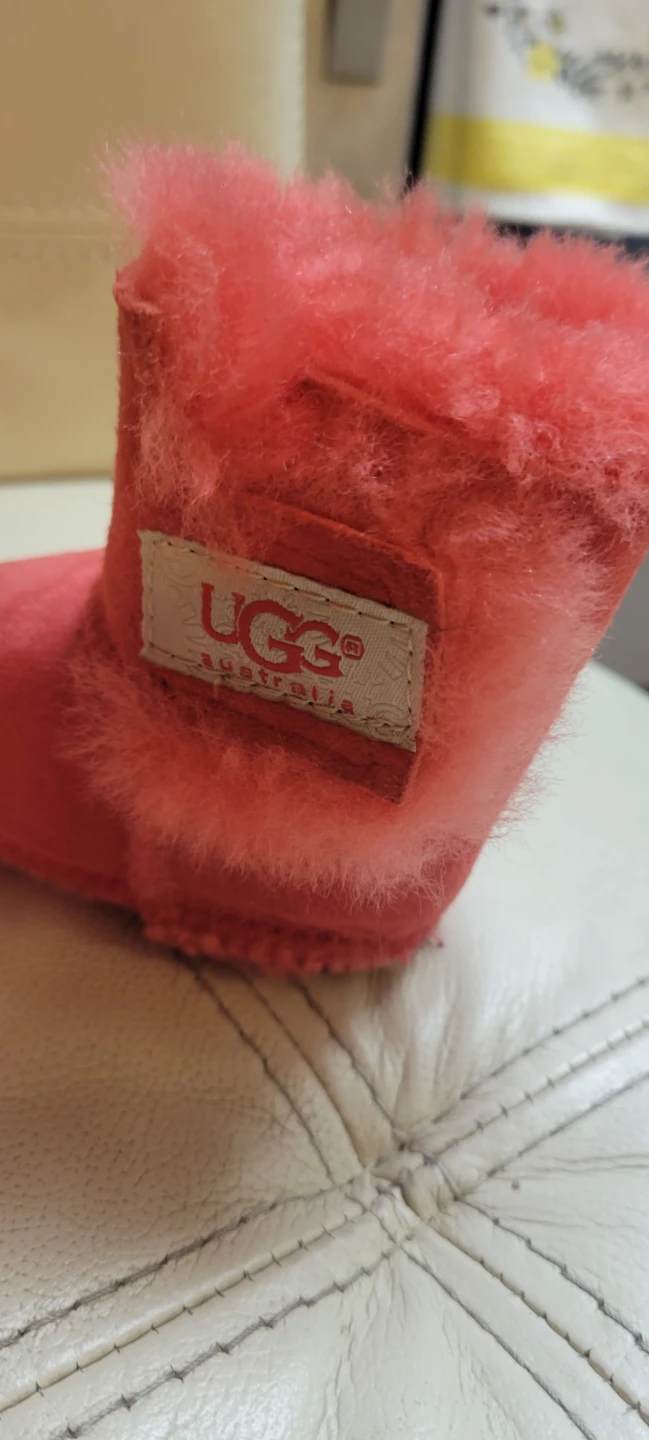 UGG Australia baby boots in red sz 2/3 new - photo 3