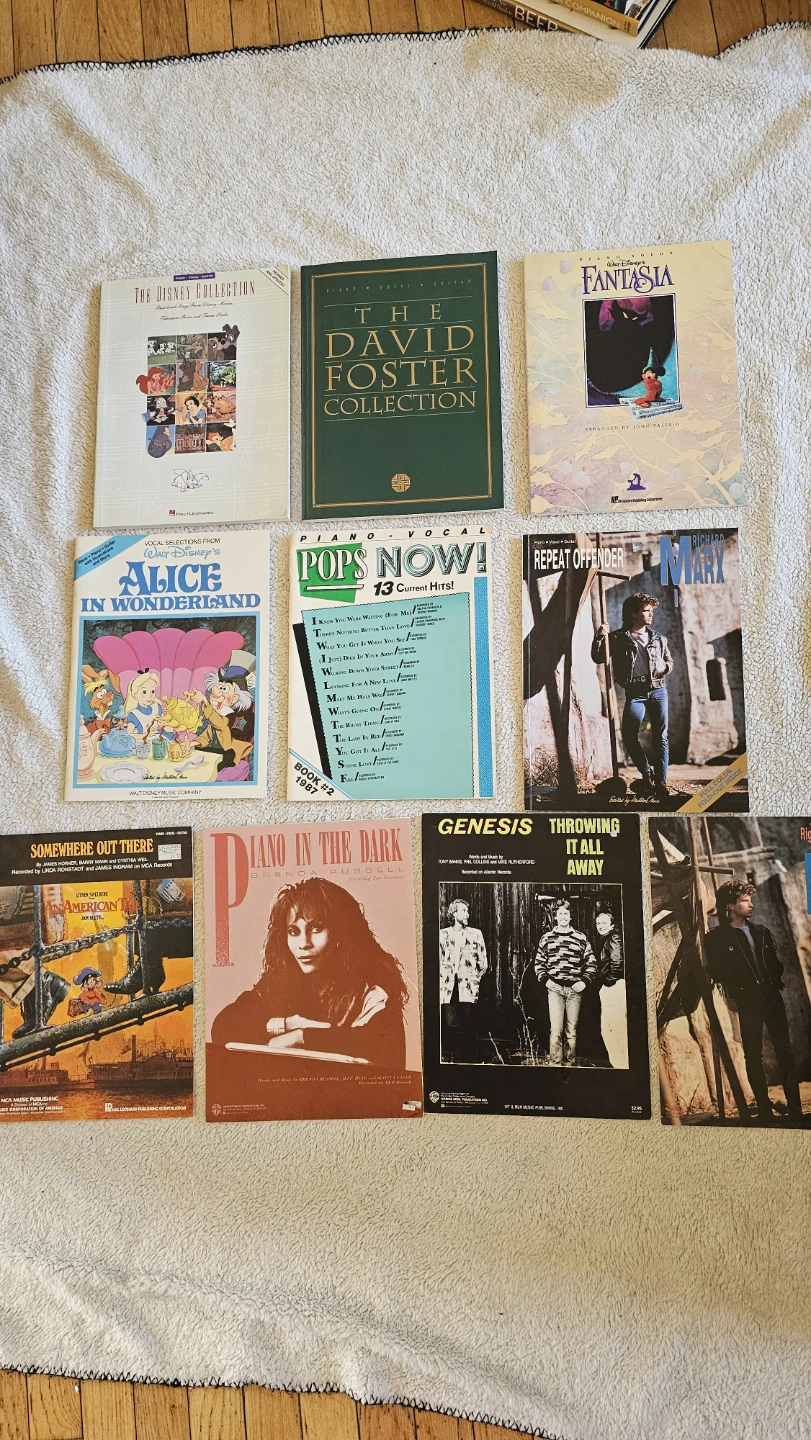 Collection of 10 Vintage Music Score Books