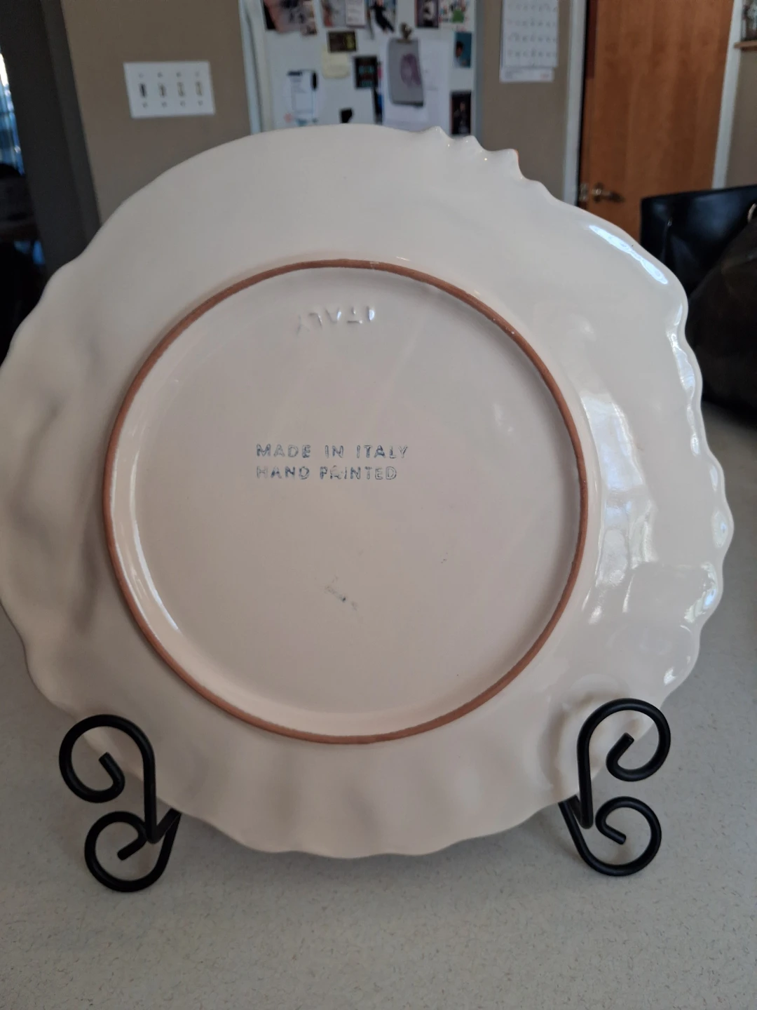 Mid Century Hand Painted Turkey Platter Made in Italy - photo 5