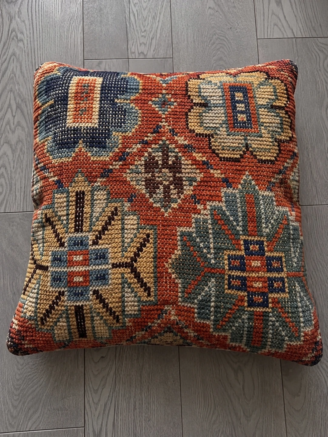 Textured Decorative Floor Cushion kilim - photo 3