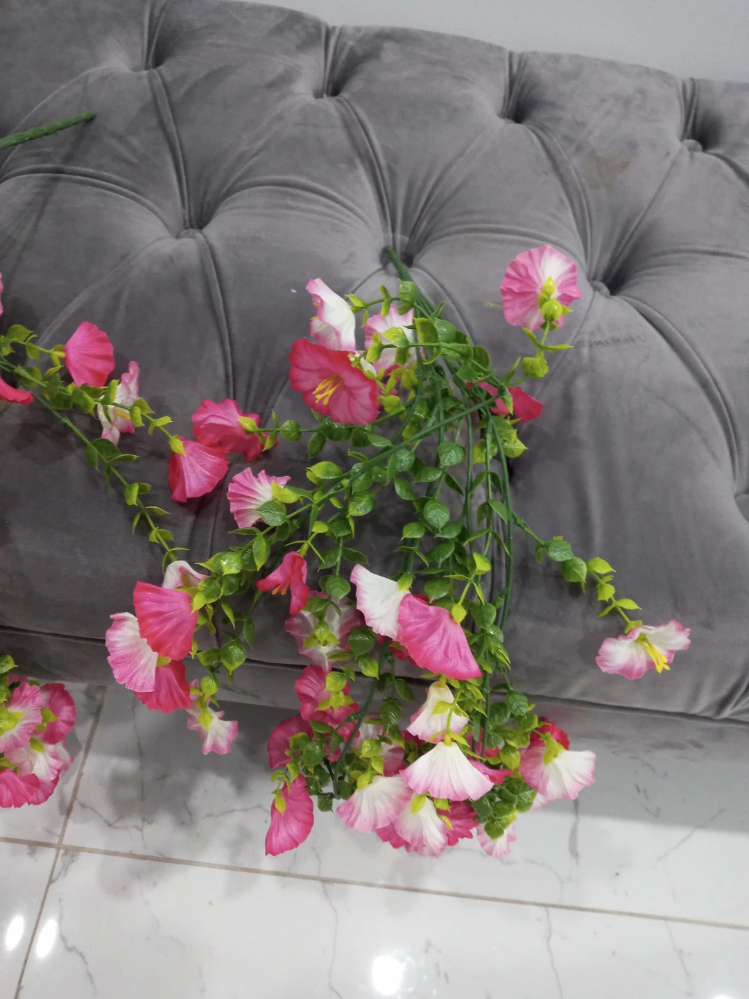 Set of 4 Artificial Hanging Flower Vines