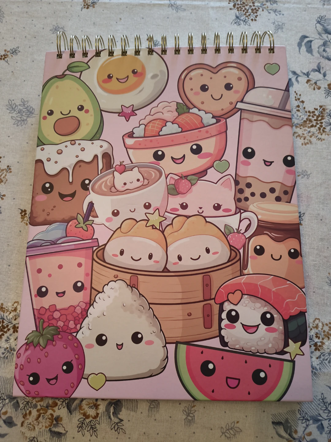 Kawaii Food Themed Spiral Notebook