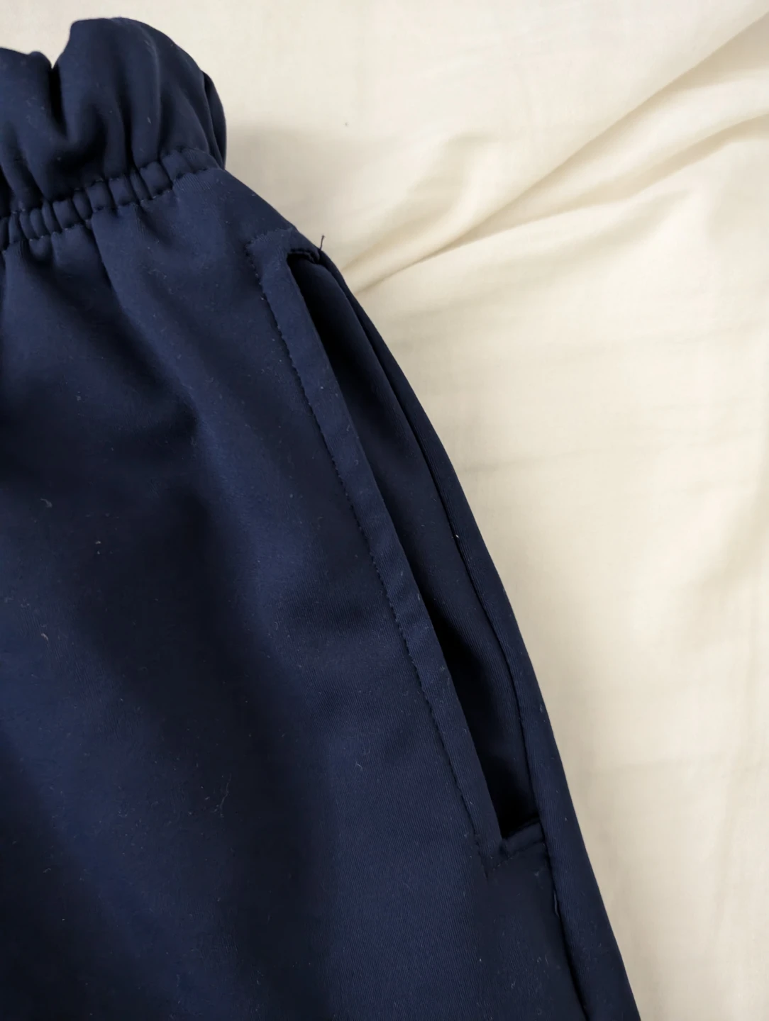Navy Blue Athletic Shorts with 2 pockets stretchable - photo 3
