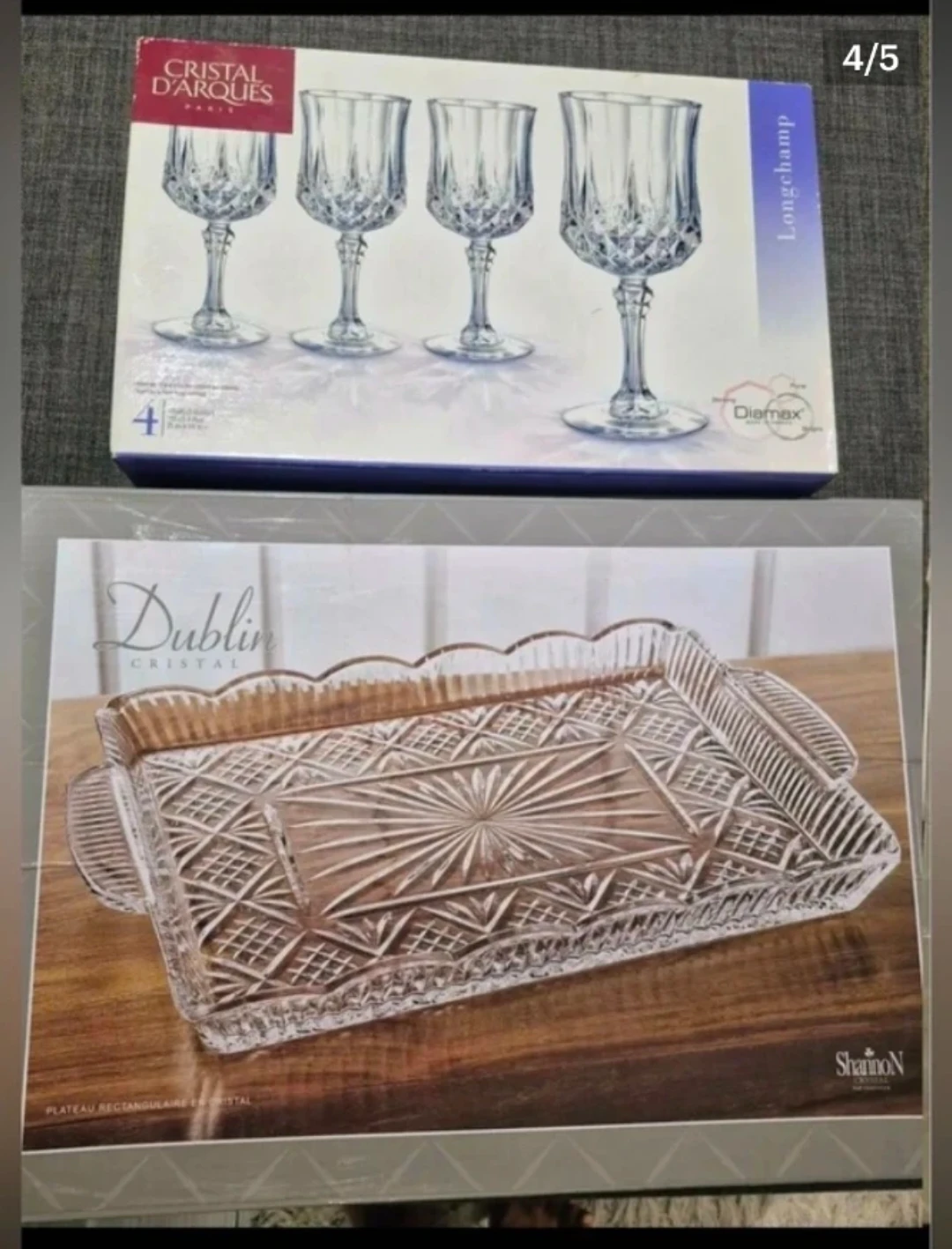 Crystal Rectangular Serving Tray - Dublin Serving Tray Godinger - photo 4