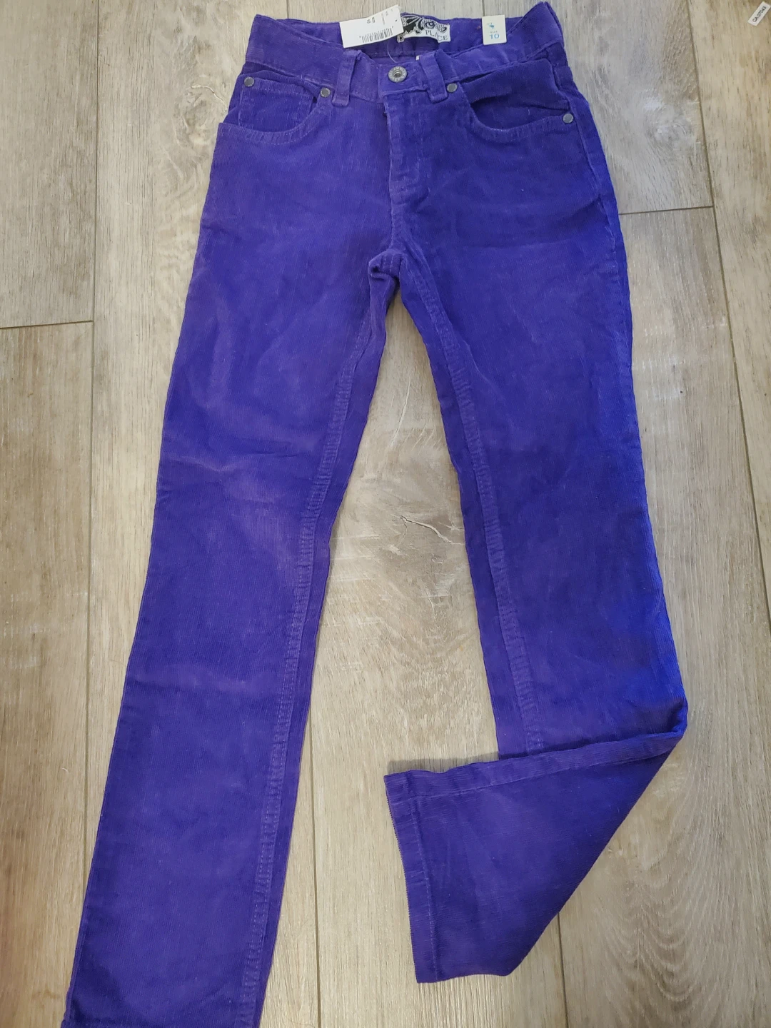 Children's Place Purple Corduroy Pants Size 10 - photo 2