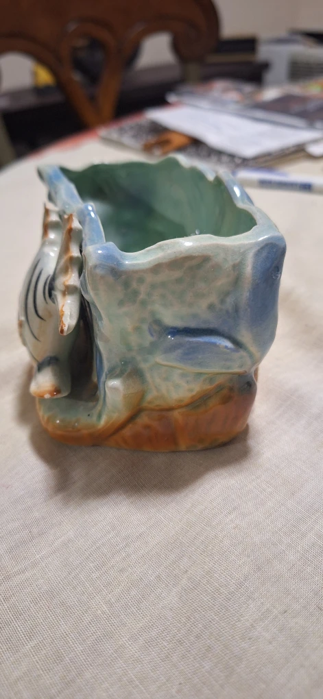 Vintage Ceramic Fish Planter - photo 3