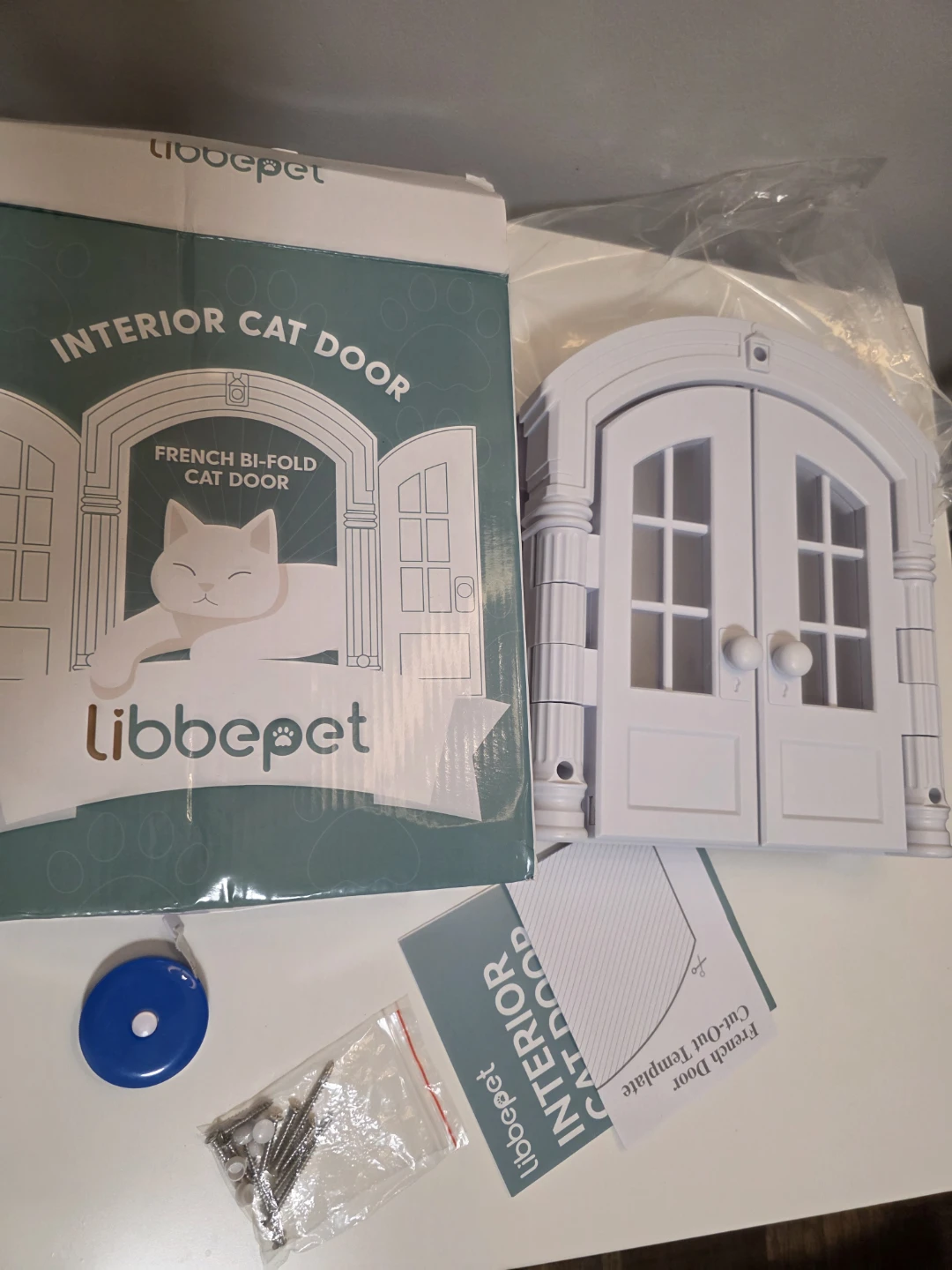 Libbepet Interior French Bi-Fold Cat Door - NEW - photo 2