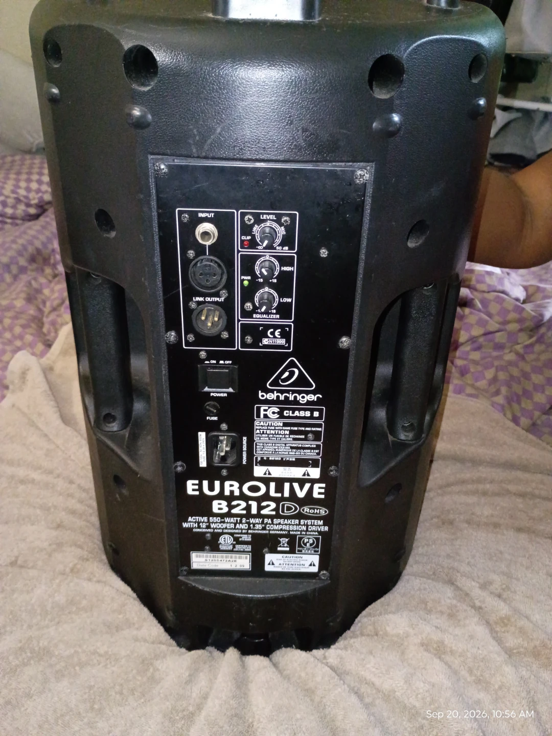 Behringer Eurolive B212D Active PA Speaker - photo 3