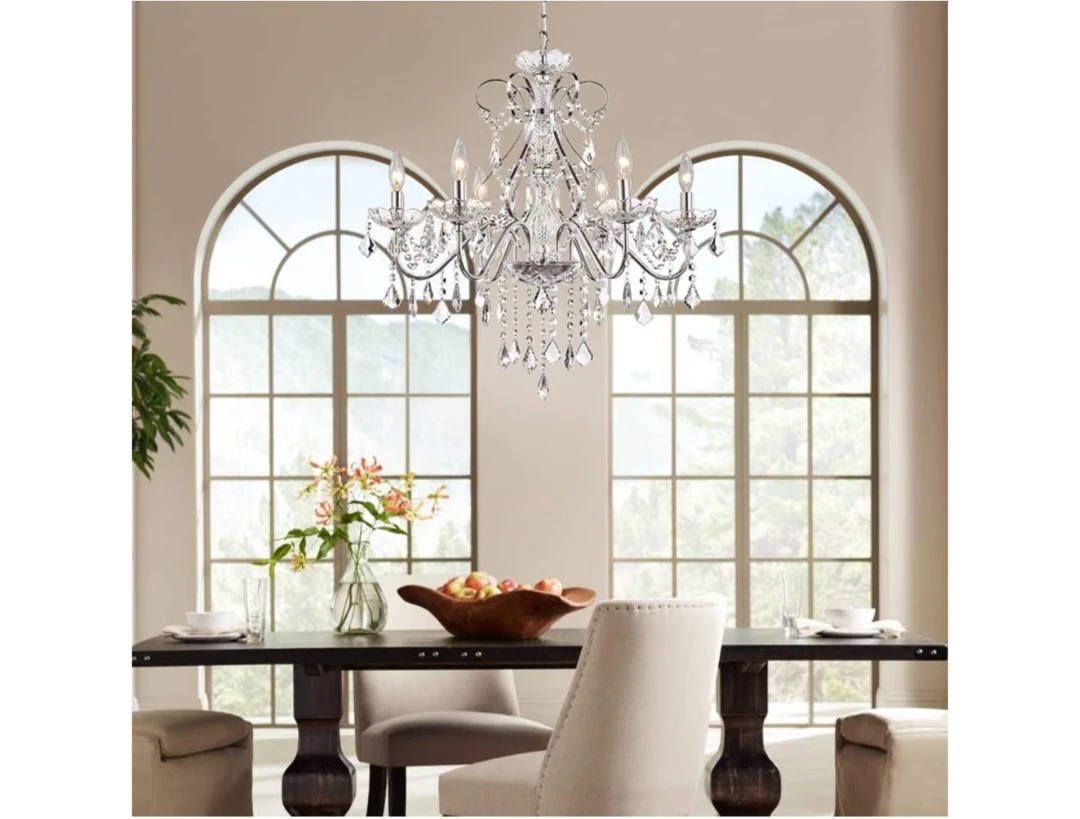 Saint Mossi 6-Light K9 Crystal Chandelier