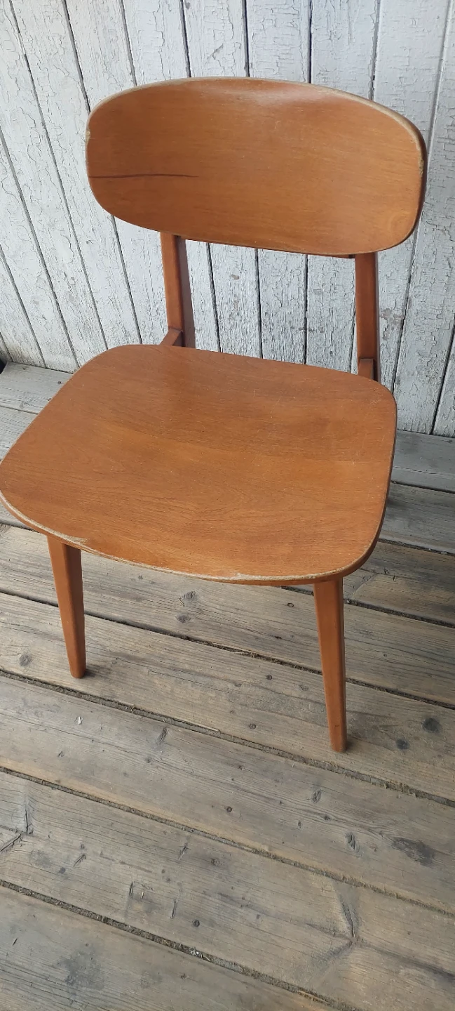 Vintage Mid-Century Modern Wooden Chair - photo 3