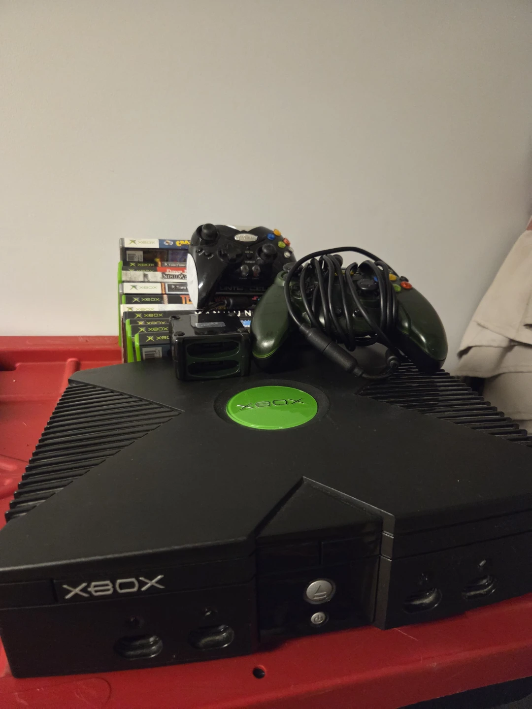 Original Xbox Console with 2 Controllers and 12 Games