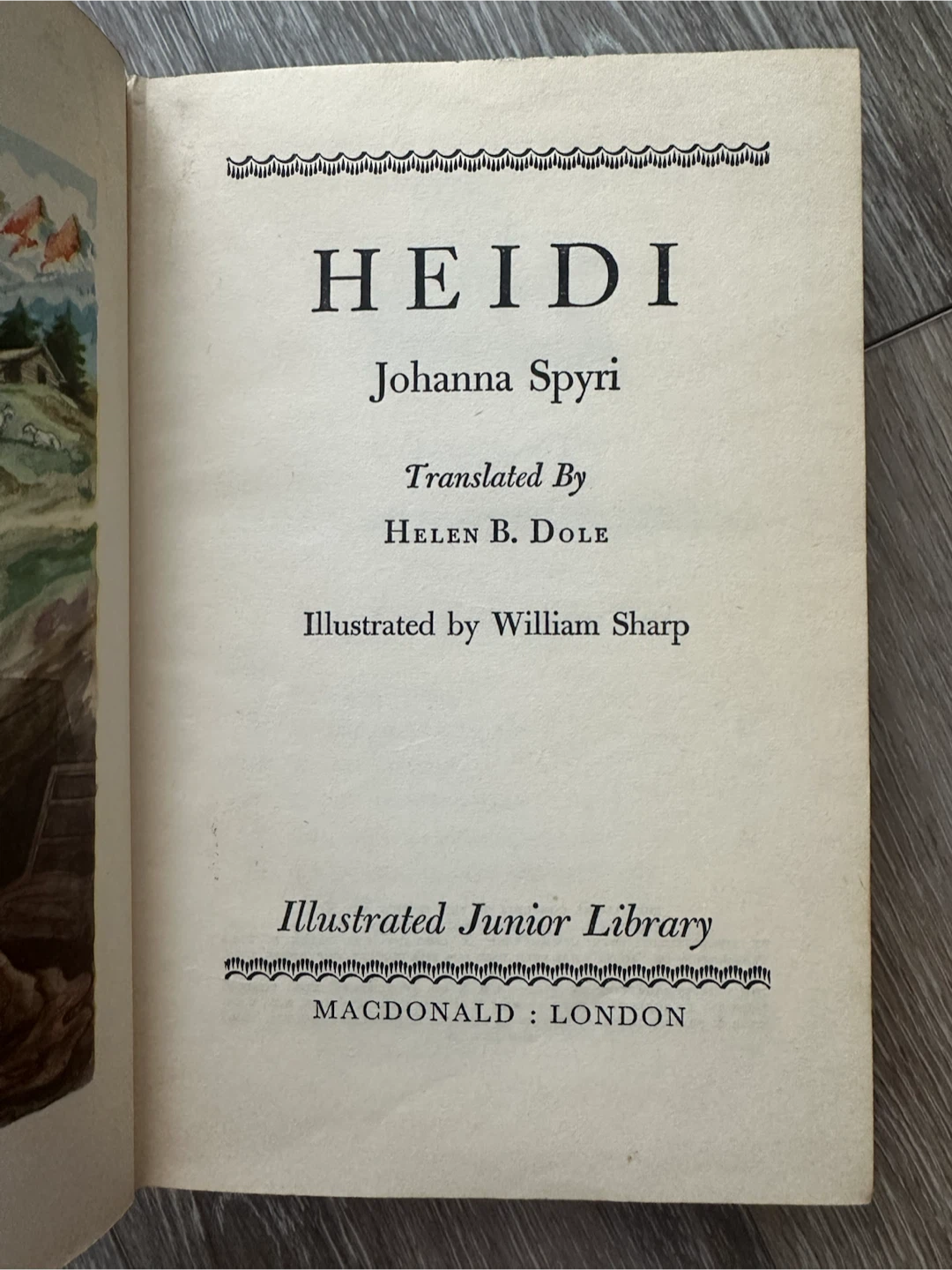 1945 Heidi by Johanna Spyri - Illustrated Junior Library - photo 3