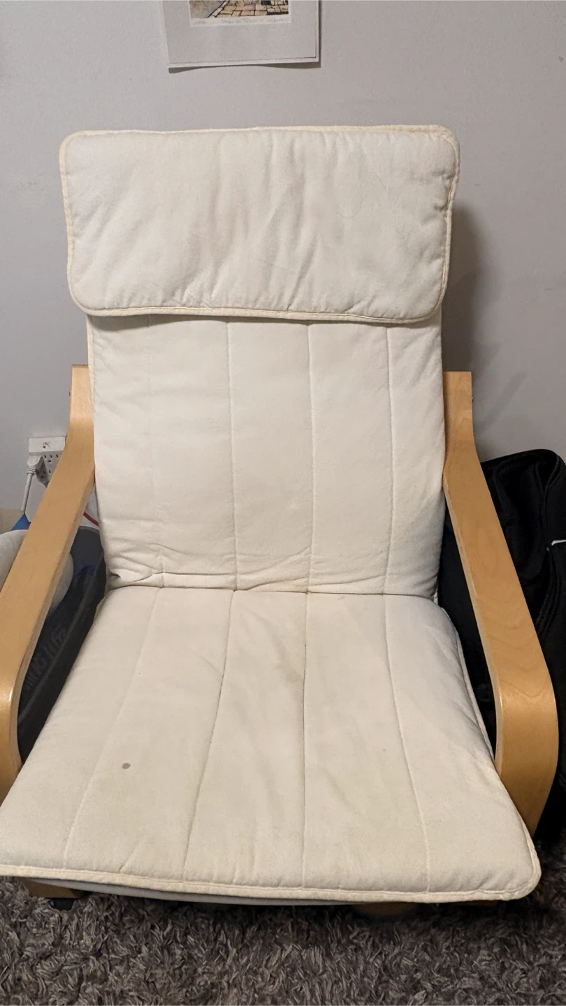 IKEA Poang Armchair and Footstool