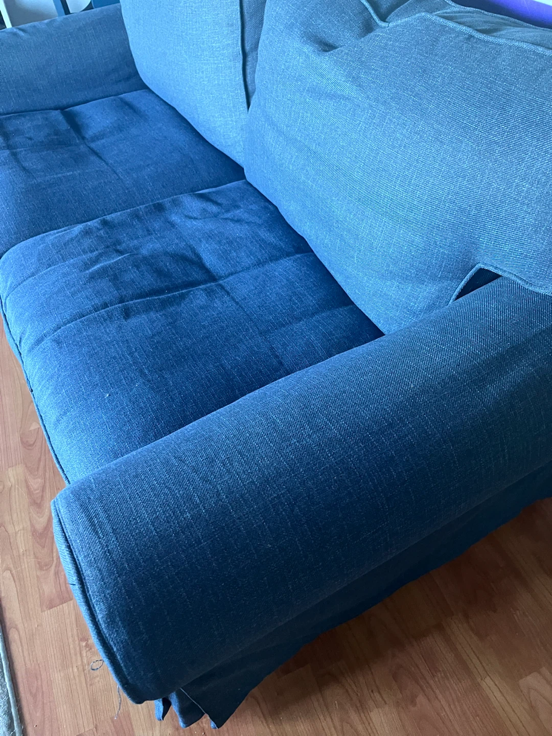 Blue Fabric Loveseat - photo 2