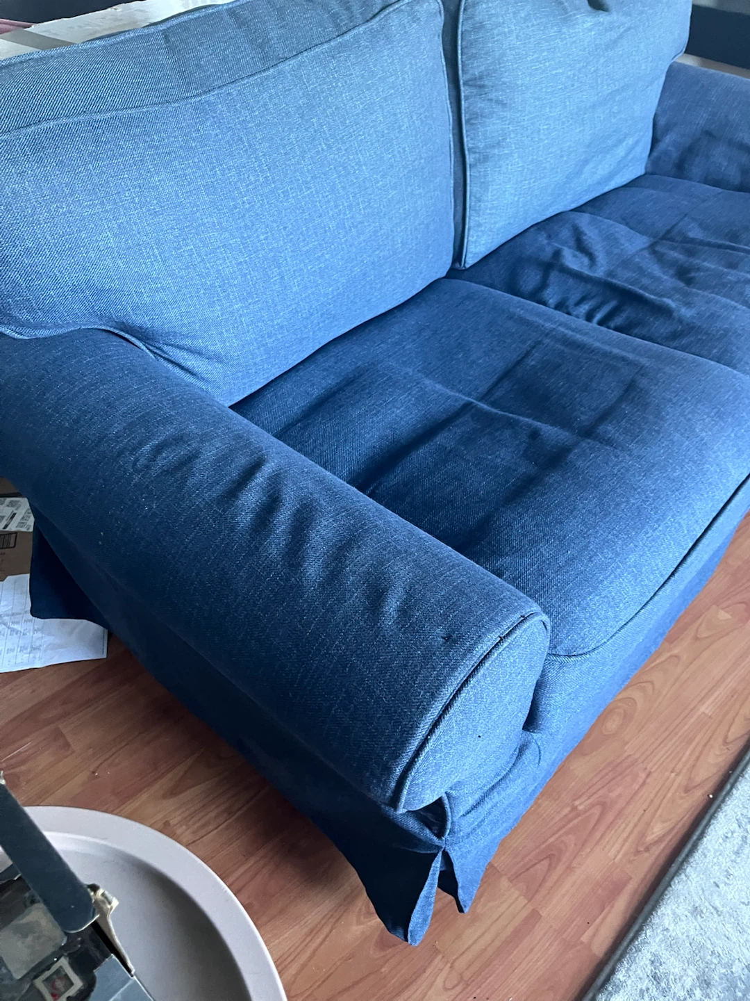 Blue Fabric Loveseat - photo 3