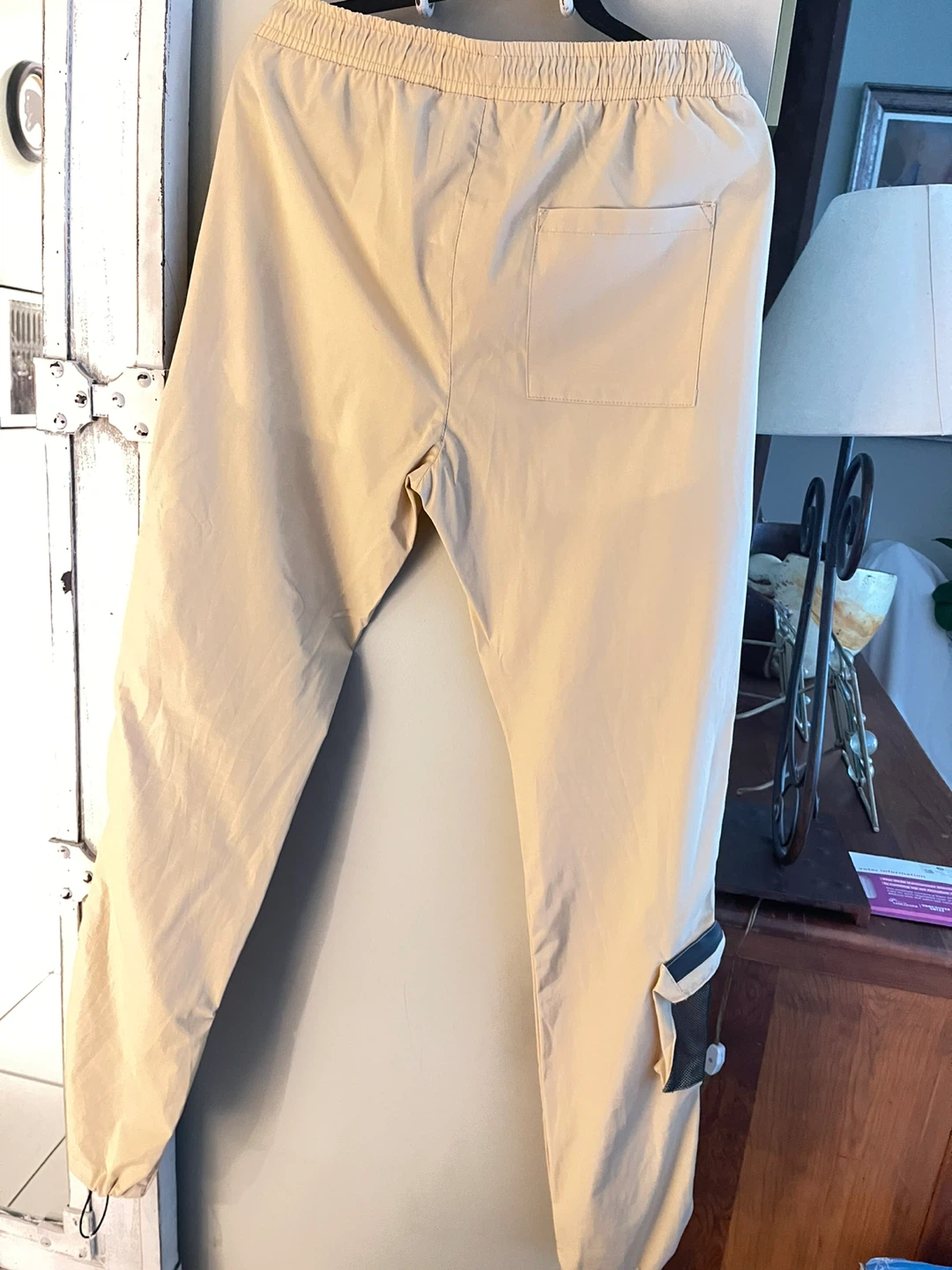 Beige Cargo Joggers said XL but comes smaller like large - photo 2