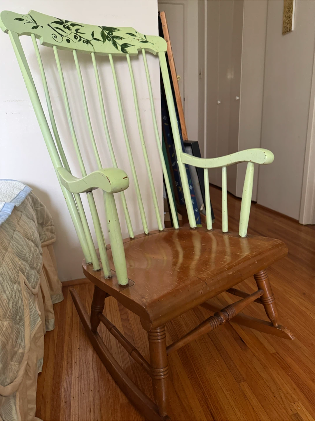 Vintage Spindle Rocking Chair
