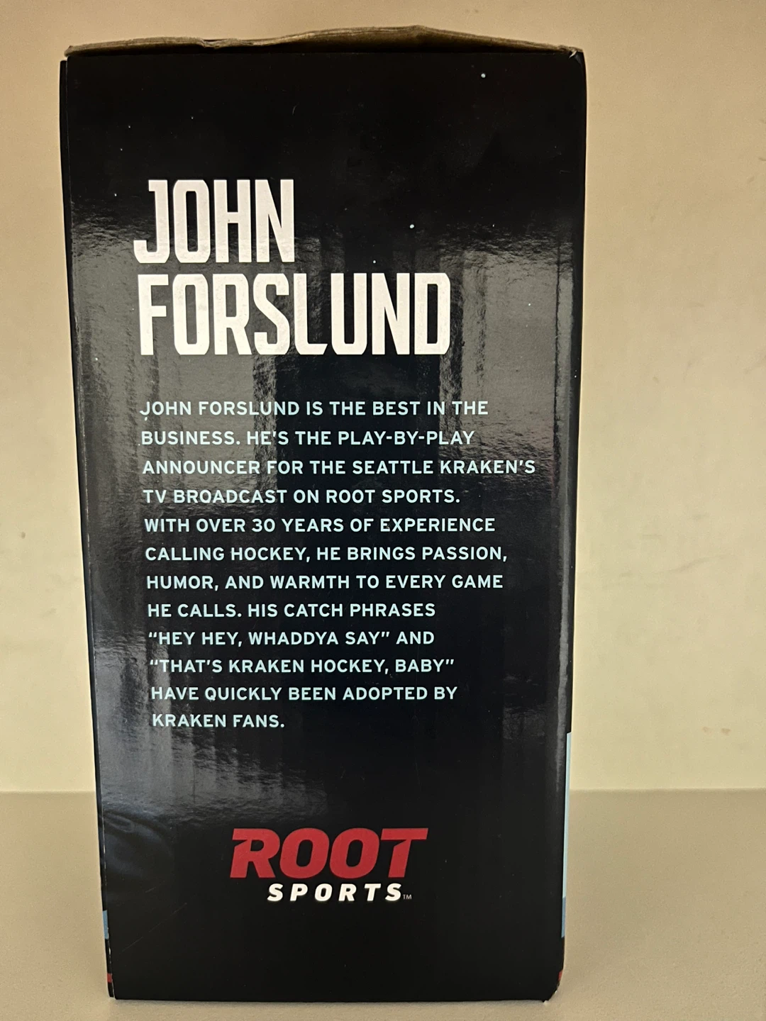 John Forslund Seattle Kraken Bobblehead - photo 3