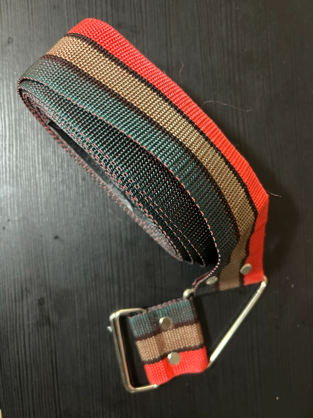 Striped Nylon Webbing Belt - photo 2