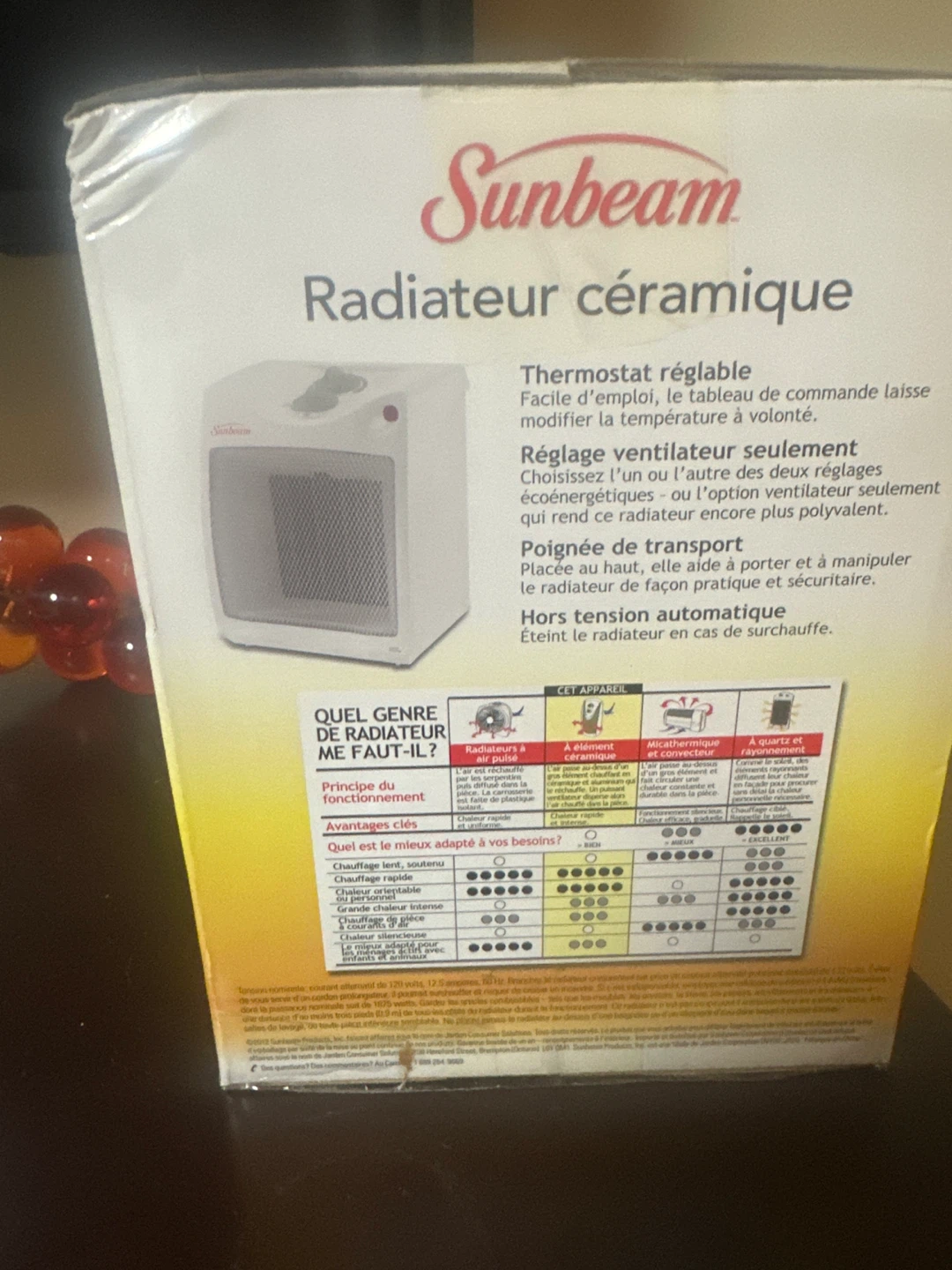 Sunbeam Ceramic Heater - photo 2