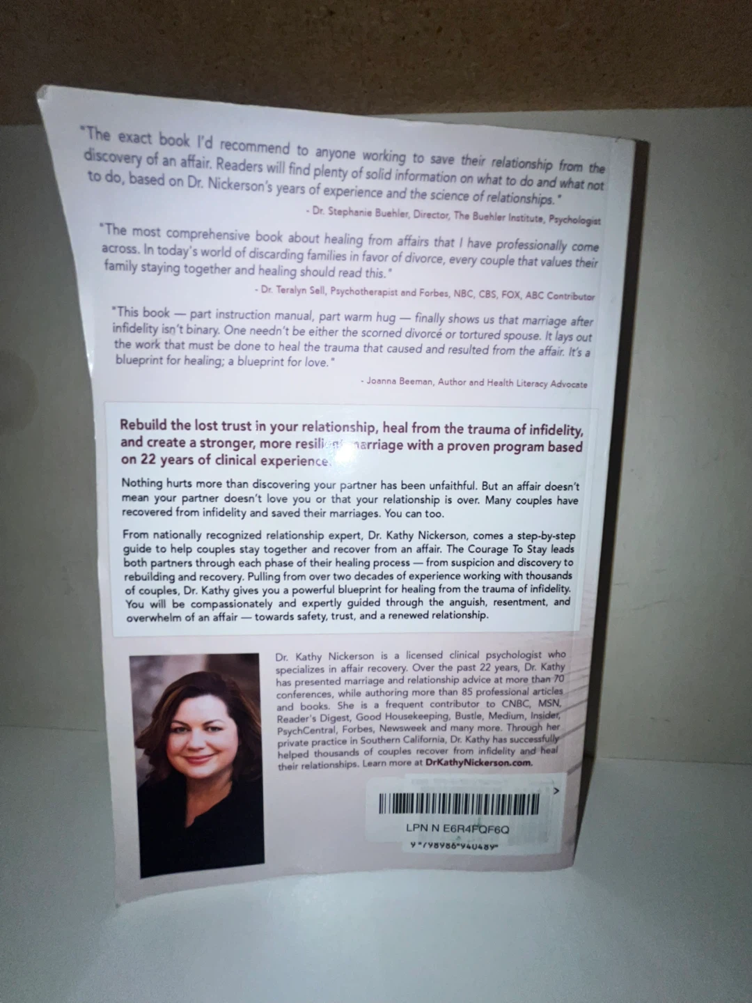 The Courage to Stay by Dr. Kathy Nickerson - photo 2