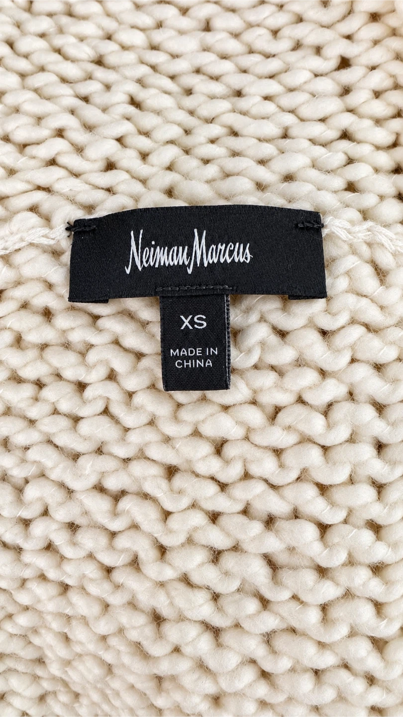Cream Knit Turtleneck Sweater Межан апен - photo 3