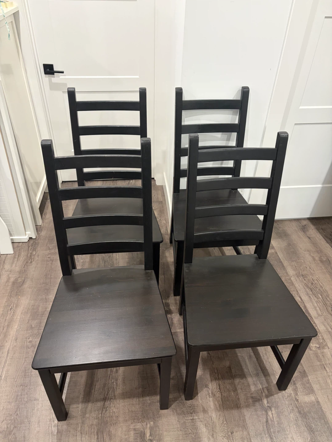 IKEA wooden Dining chairs x4 for $60