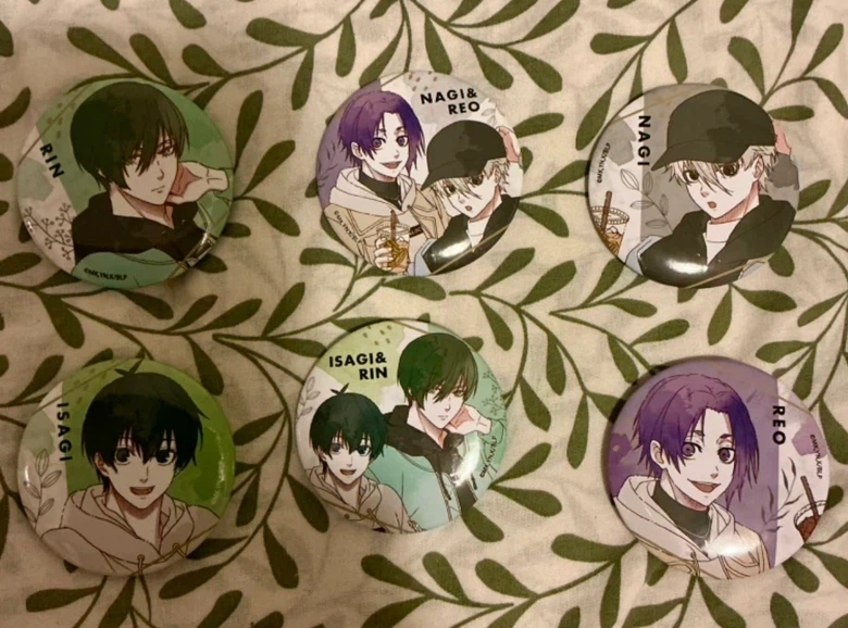 Blue Lock character button pins