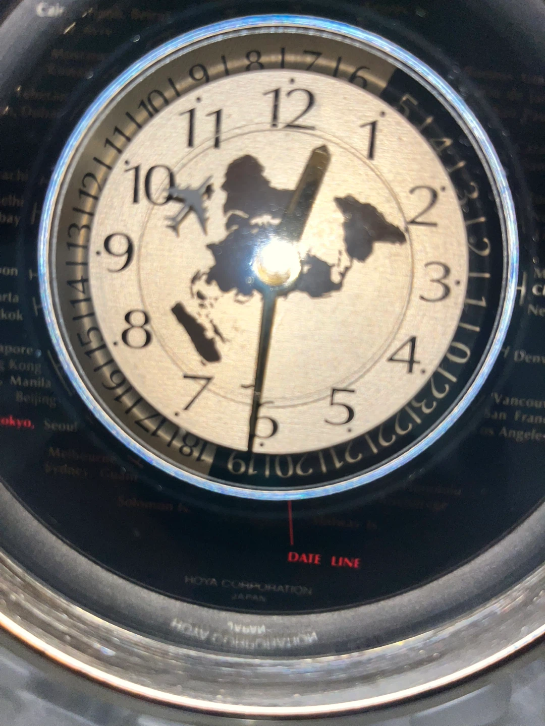 Hoya heavy glass crystal World Time Clock - photo 3
