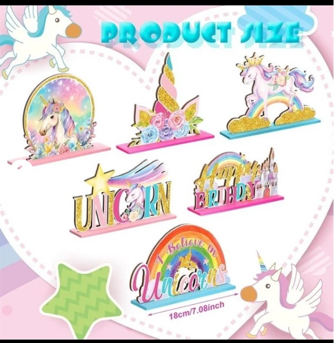 Unicorn Birthday Party Decoration Set - photo 2