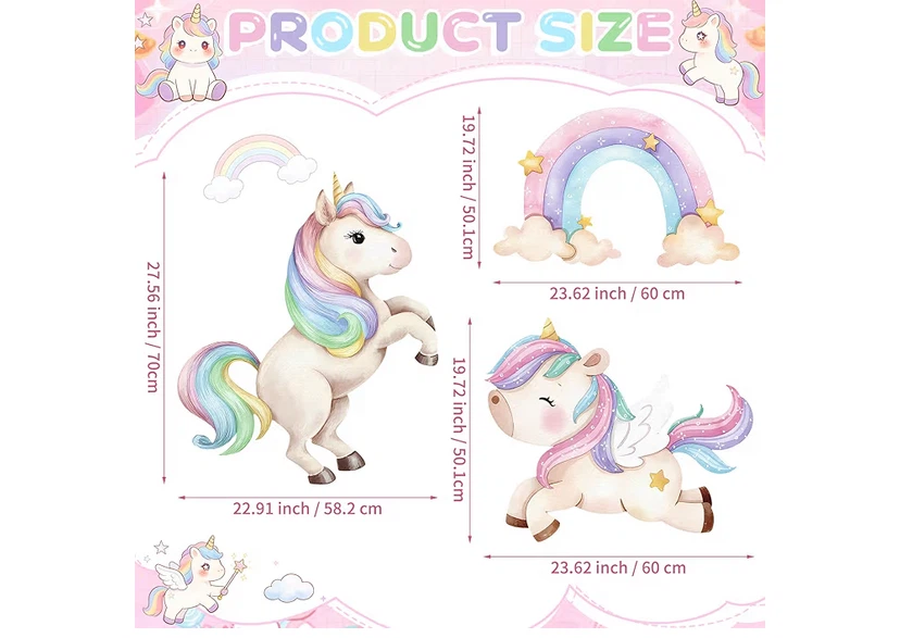 Unicorn Birthday Party Decoration Set - photo 4