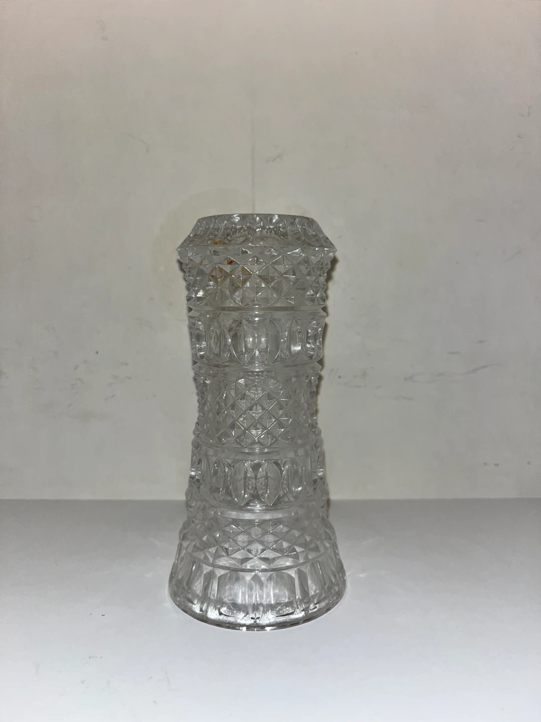 Vintage Clear Cut Glass Vase - photo 2