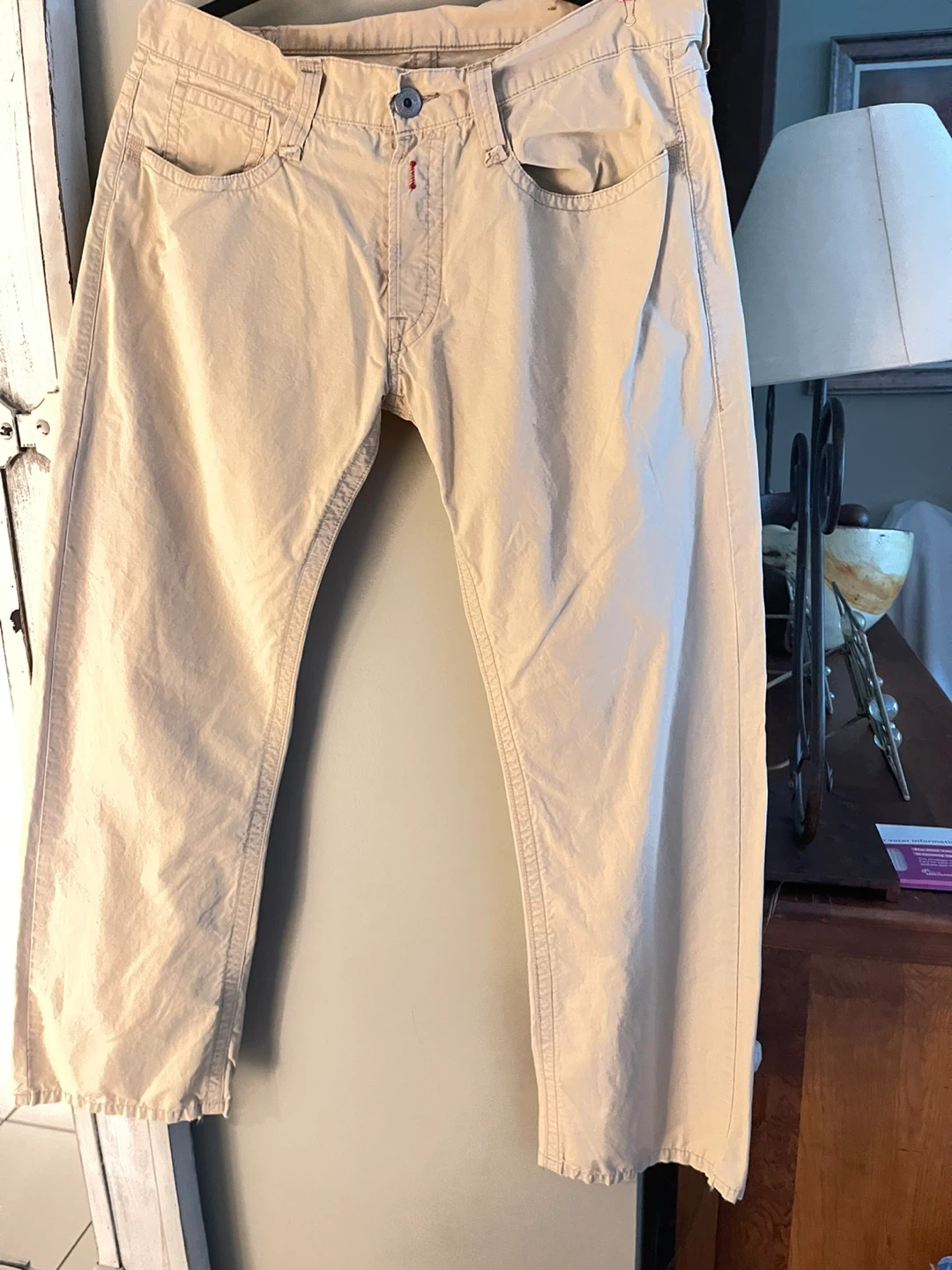 Replay Tan Cotton Pants