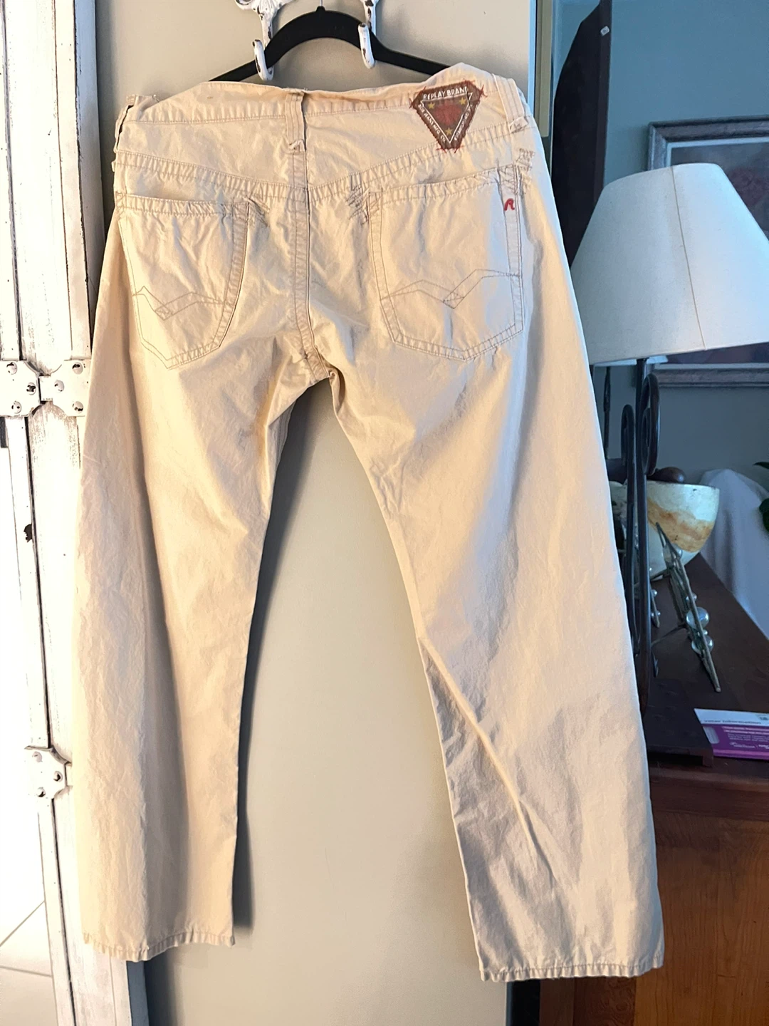 Replay Tan Cotton Pants - photo 3