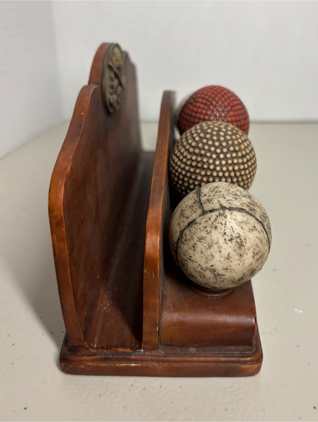 Vintage Golf Ball Display Stand Desk  Organizer - photo 4